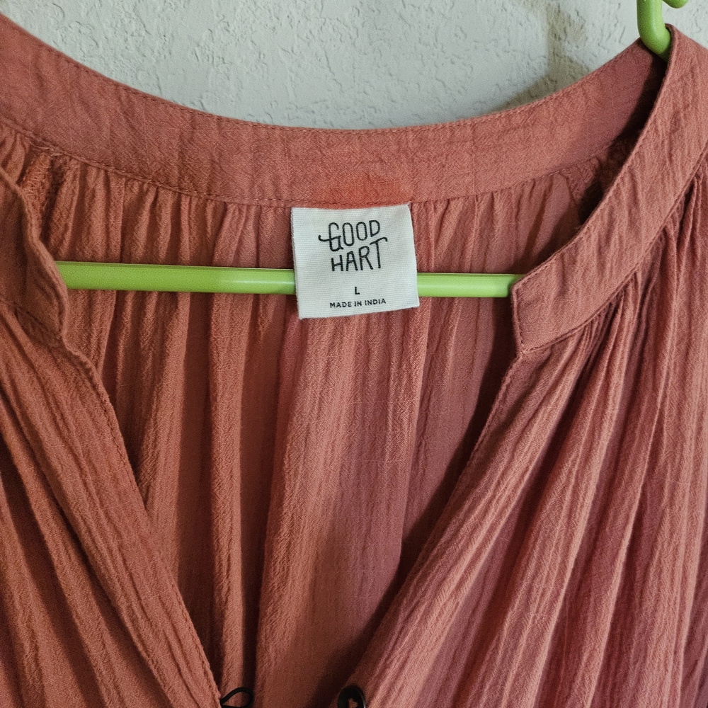 Universal Thread Rust Long Sleeve Dress - Picture 3 of 5